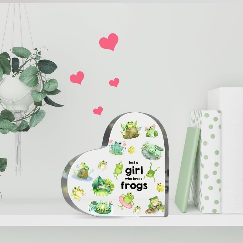 MUNLICAR Acrylic Frogs Sign - Birthday Gift for Women, Desk Table Decor - Image 4